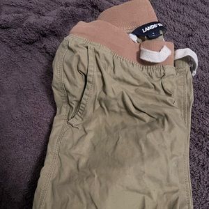 Lands End 8 slim tan/brown boys pants